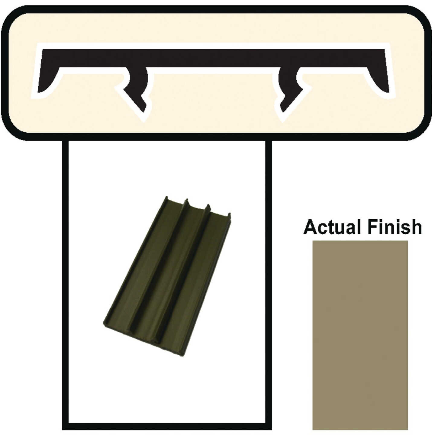 Screen-Tight 1-1/2 In. W. x 8 Ft. L. Brown Vinyl Cap Component Image 1