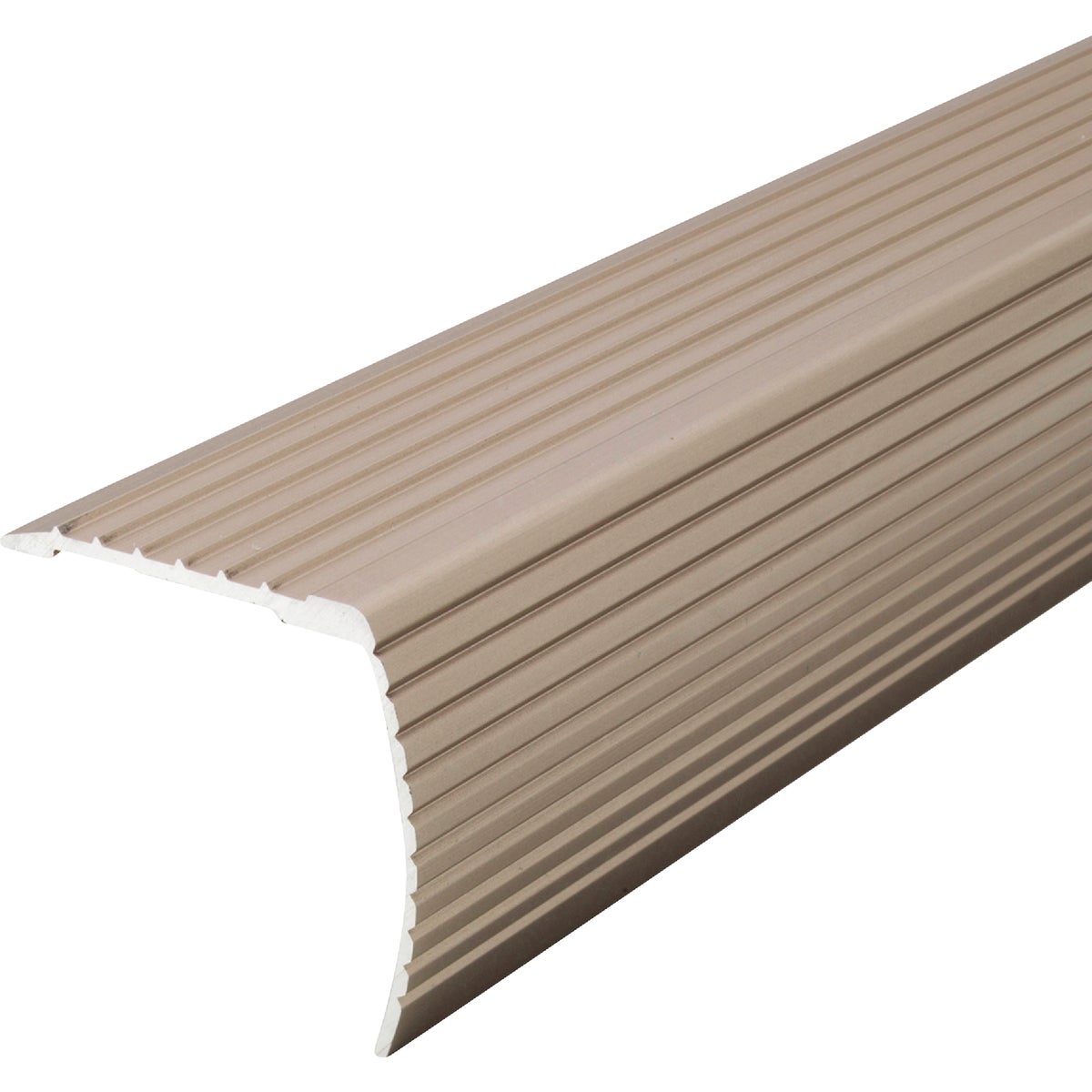 M-D Building Products 36 In. Satin Nickel Aluminum CINCH Fluted Stair Edging Image 7