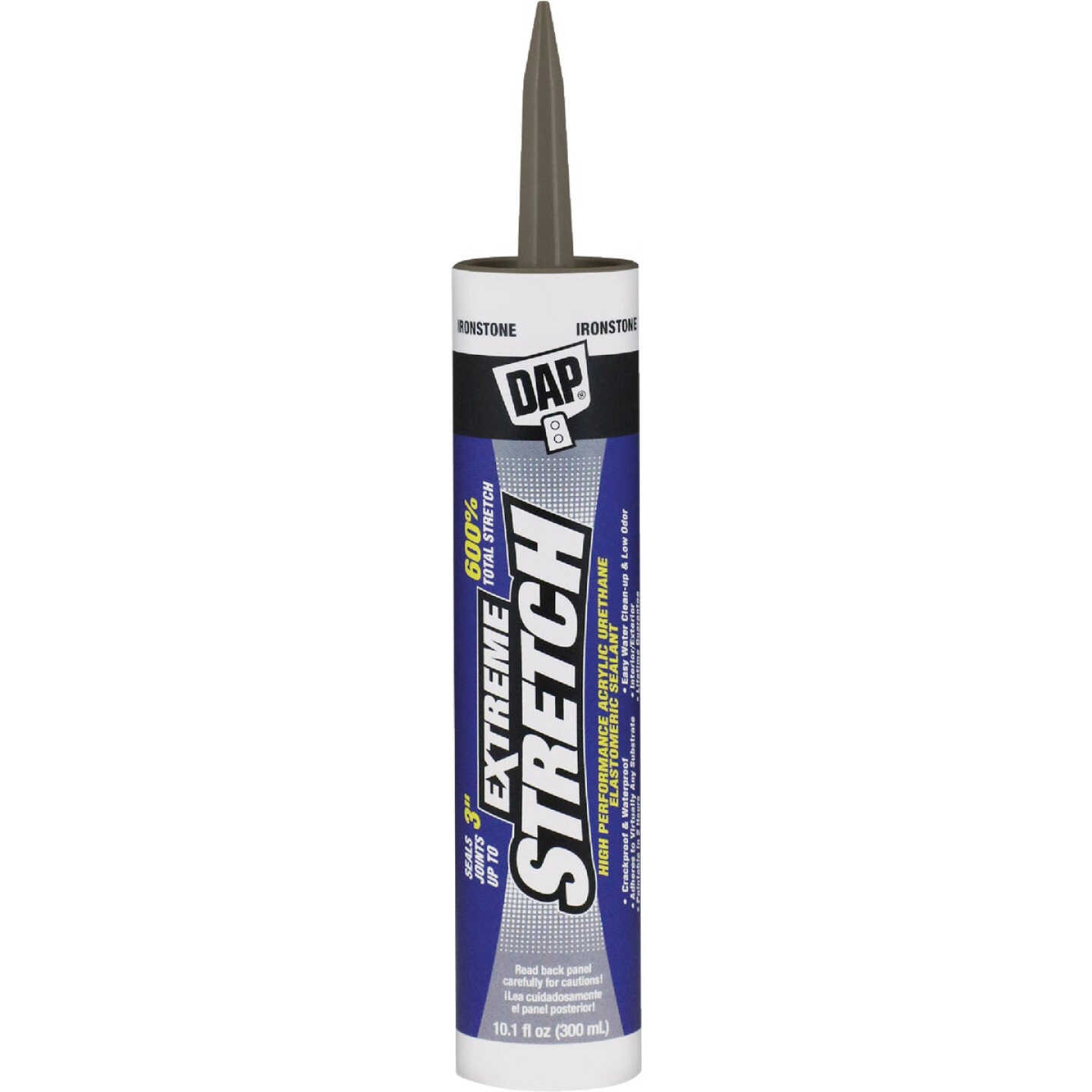 Dap Extreme Stretch 10.1 Oz. Iron Stone Acrylic Urethane Premium Elastomeric Sealant Image 1