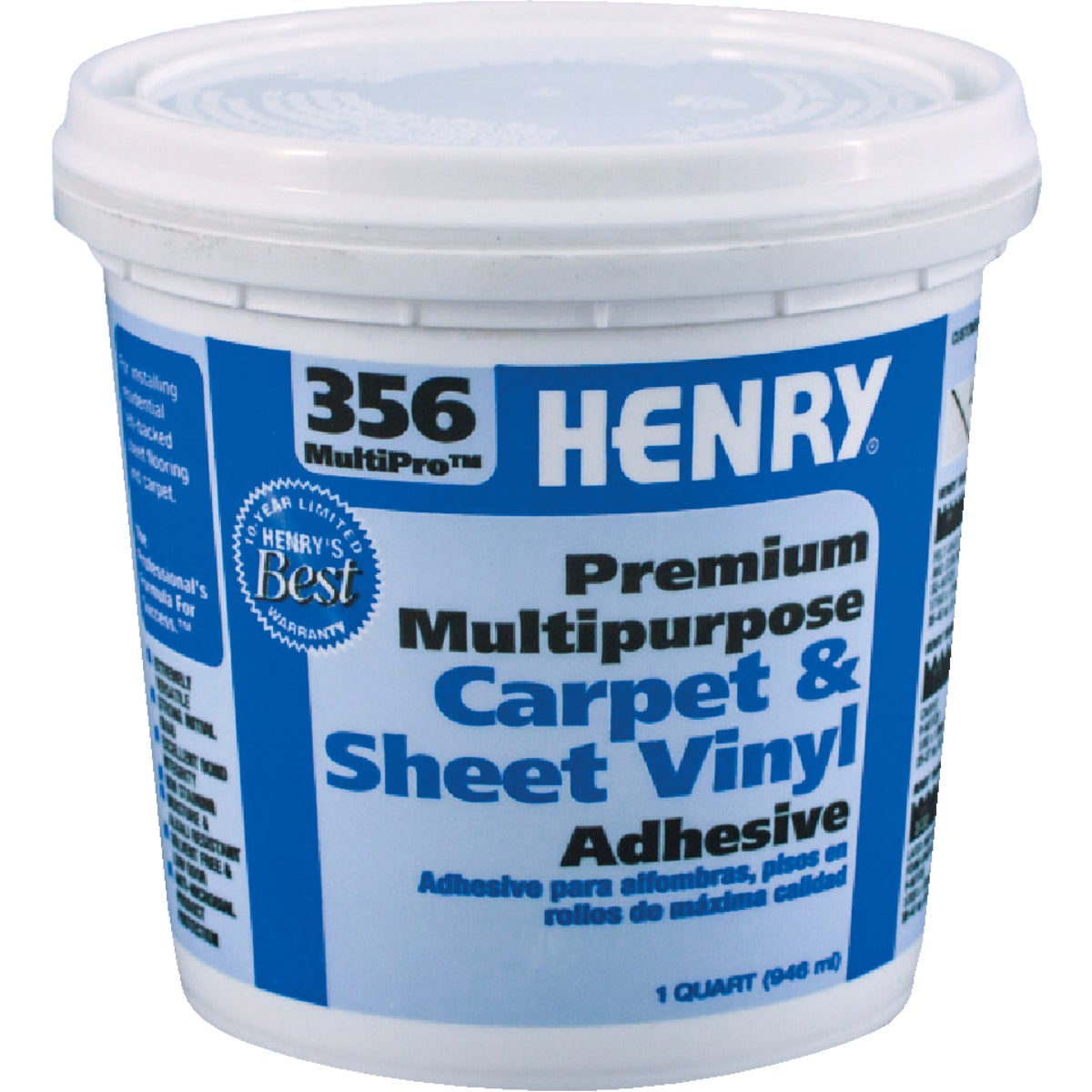 Henry 356 Felt Backed Sheet Flooring And Carpet Adhesive, 1 Qt.