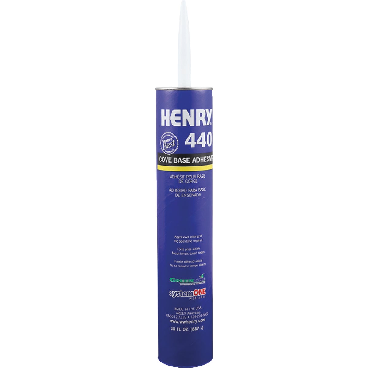 Henry Cove Base Adhesive, 30 Oz. Image 1