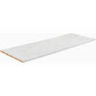 VT Industries Stretta 4 Ft. Laminate White Marble Countertop Image 1