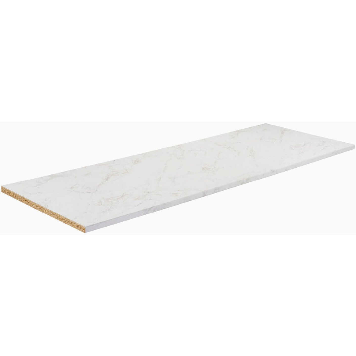 VT Industries Stretta 4 Ft. Laminate White Marble Countertop Image 1