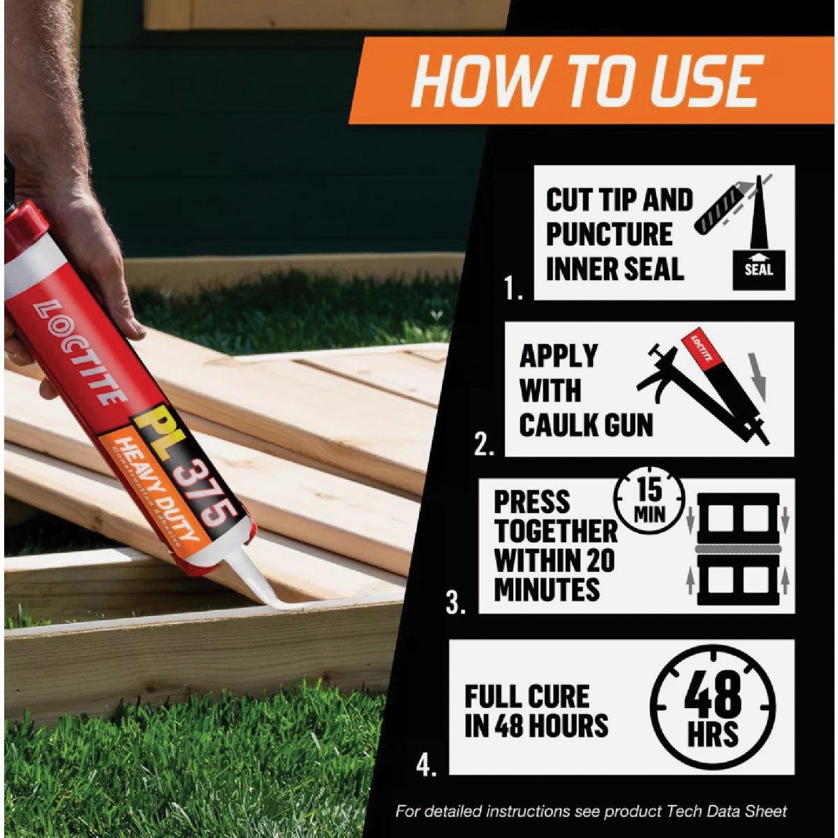 LOCTITE PL 375 28 Oz. Heavy Duty Construction Adhesive Image 2