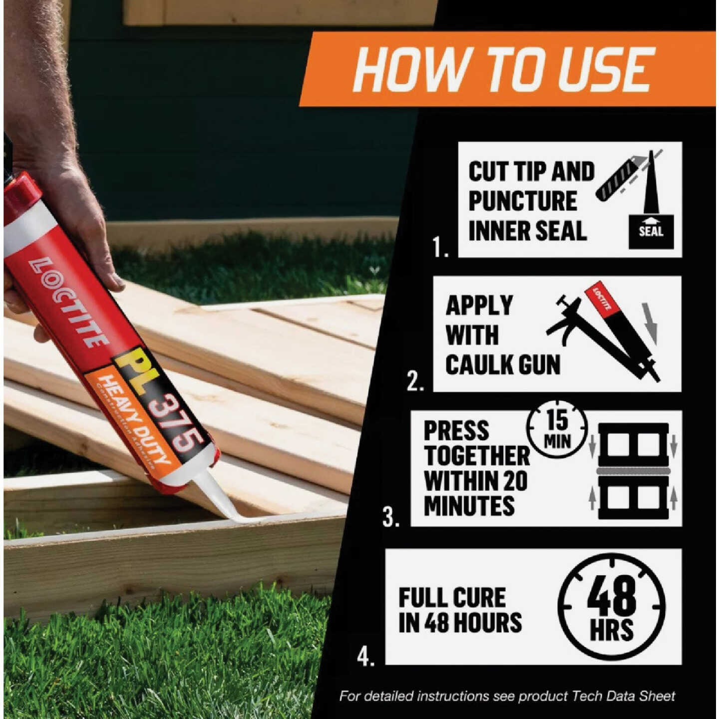 LOCTITE PL 375 28 Oz. Heavy Duty Construction Adhesive Image 2