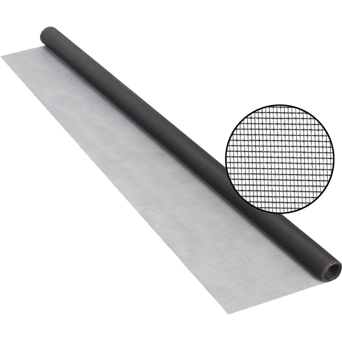 Phifer 24 In. x 84 In. Charcoal Fiberglass Screen Cloth Ready Rolls