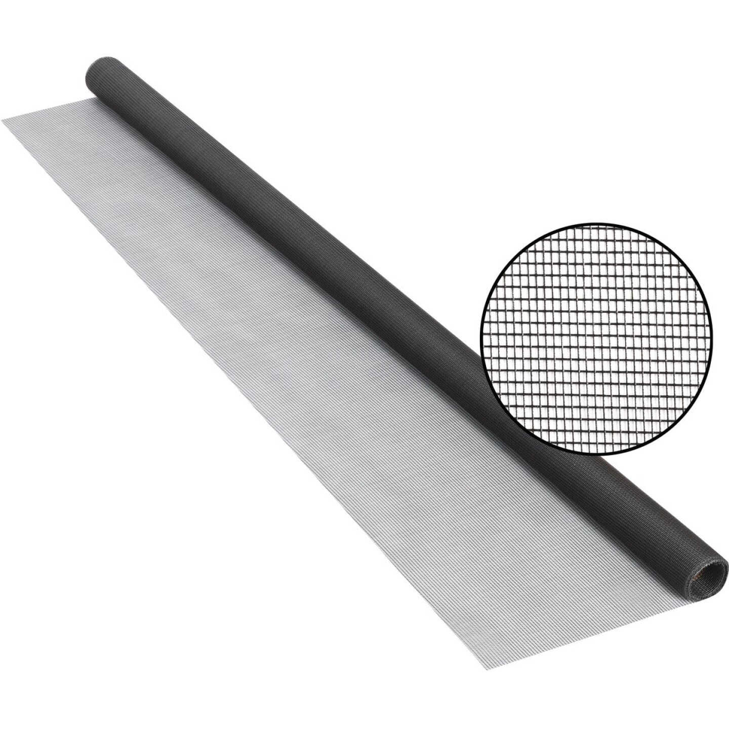 Phifer 24 In. x 84 In. Charcoal Fiberglass Screen Cloth Ready Rolls Image 1