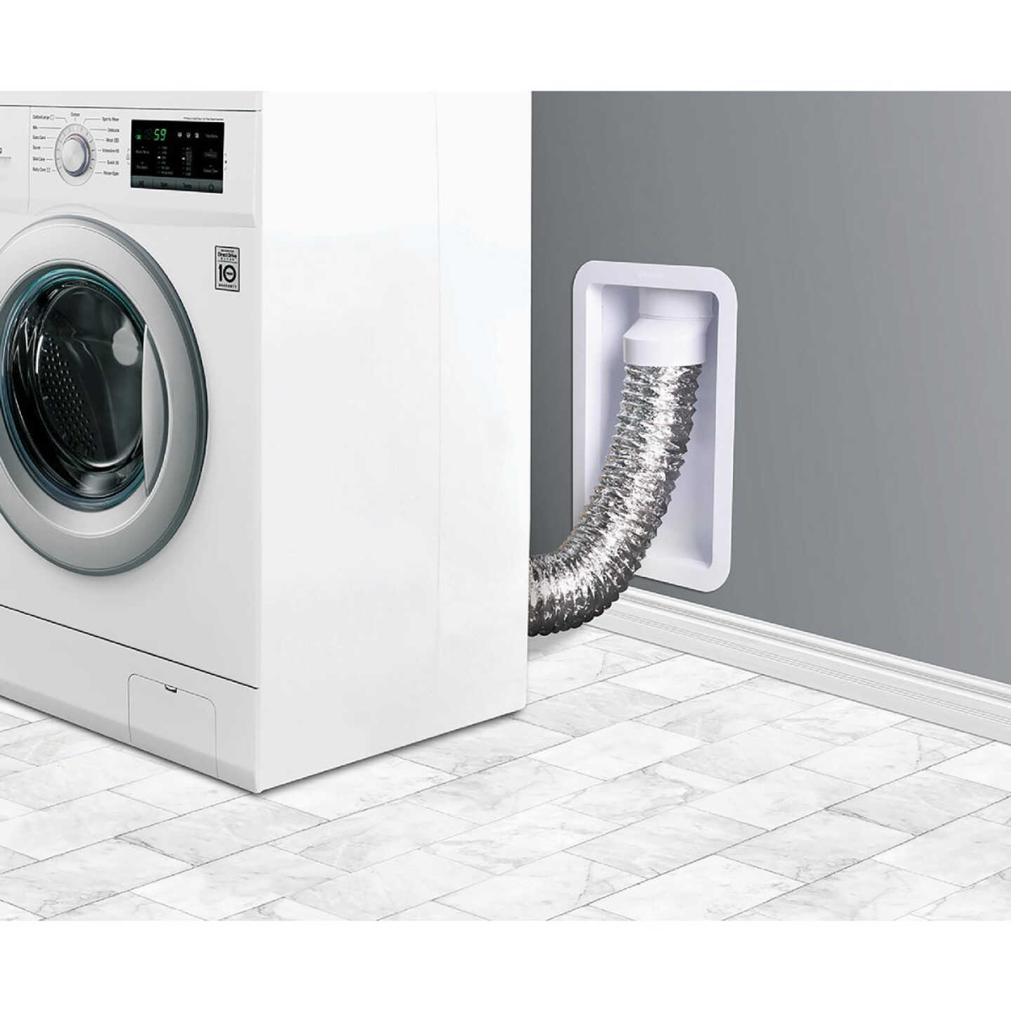 Dundas Jafine 12.05 In. W. x 17.5 In. L. x 3.45 In. D. White Dryer Wall Box Image 2