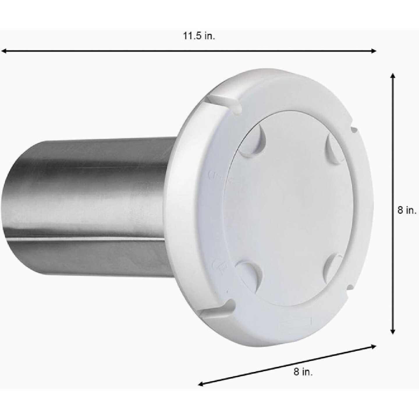Dundas Jafine ProShield 4 In. White Plastic Dryer Vent Hood Image 4