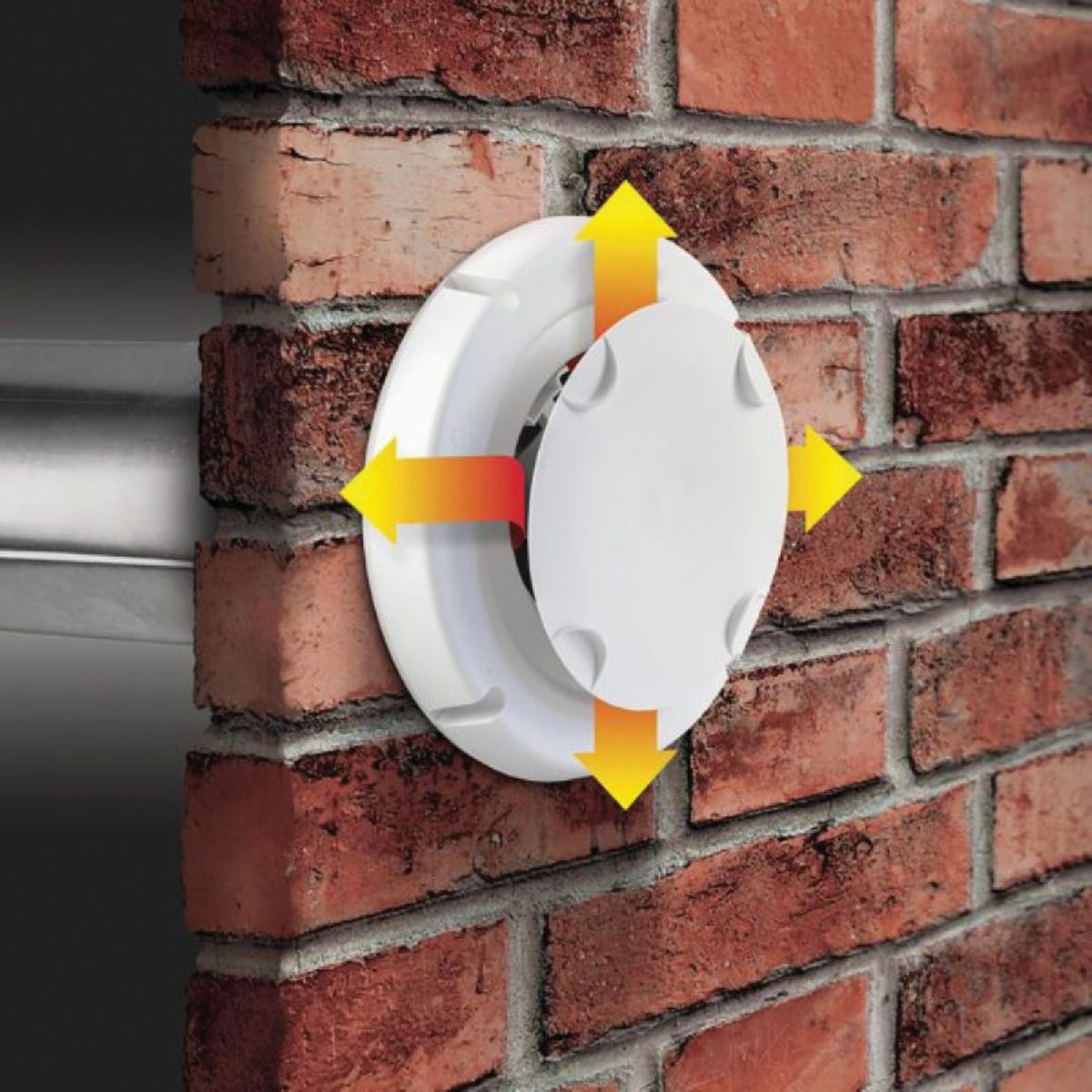 Dundas Jafine ProShield 4 In. White Plastic Dryer Vent Hood Image 2