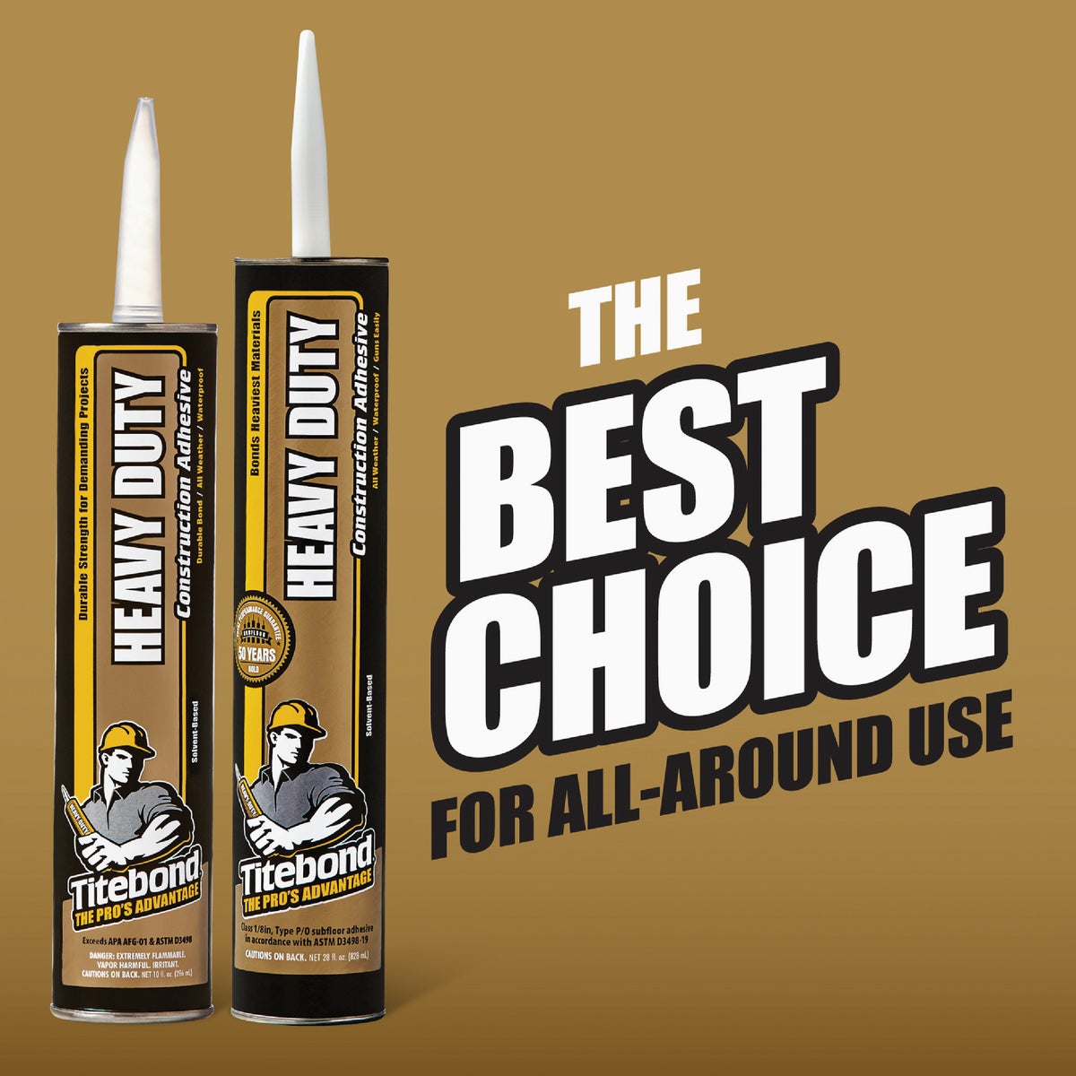 Titebond 10.5 Oz. Heavy Duty Construction Adhesive Image 2