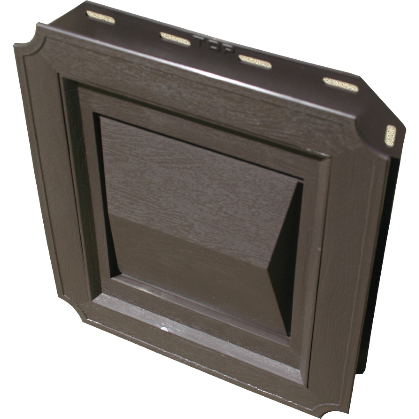 Builder's Best 4 In. Brown Plastic J-Block Dryer Vent Hood Image 1