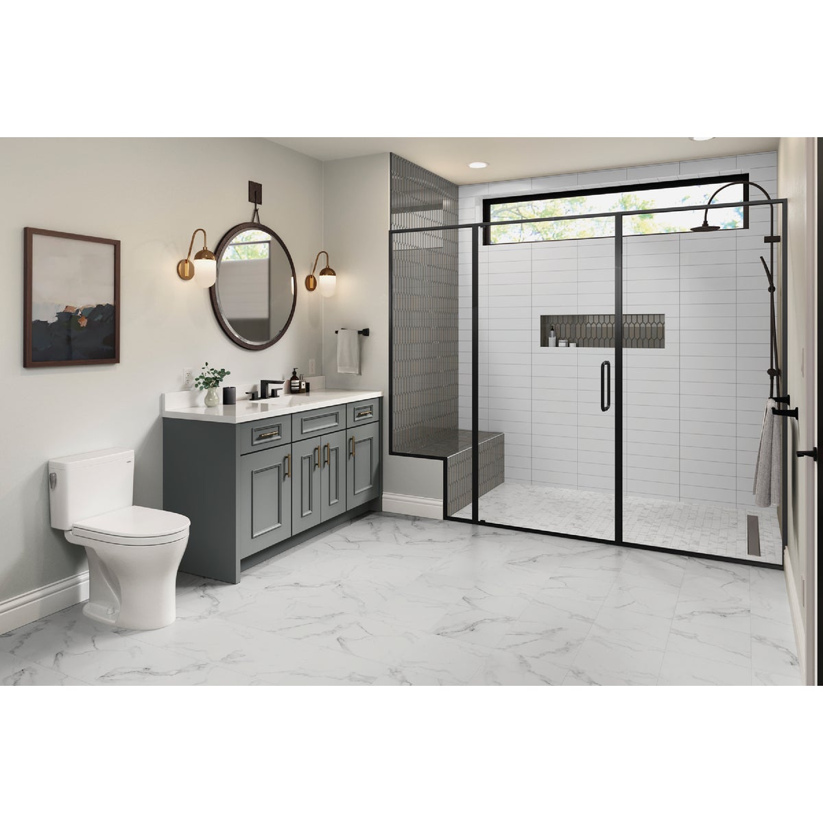 Emser Catch 4 In. x 16 In. Glossy Ice Ceramic Wall Tile (10.83 Sq. Ft./Case)