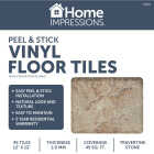 Home Impressions Travertine 12 In. x 12 In. Vinyl Floor Tile (45 Sq. Ft./Box) Image 2