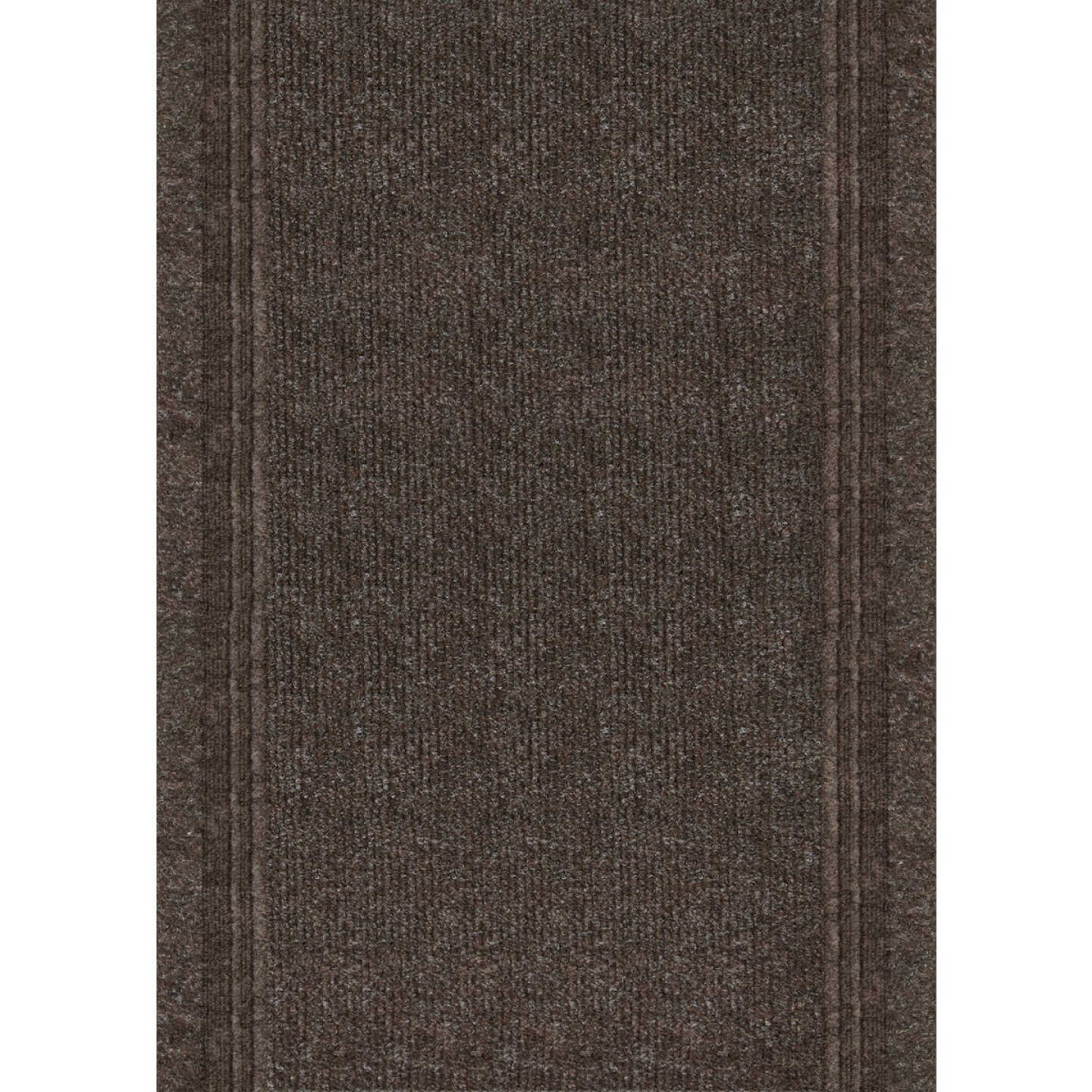 Multy Home Tracker 26 In. x 60 Ft. Brown Carpet Runner, Indoor/Outdoor Image 1