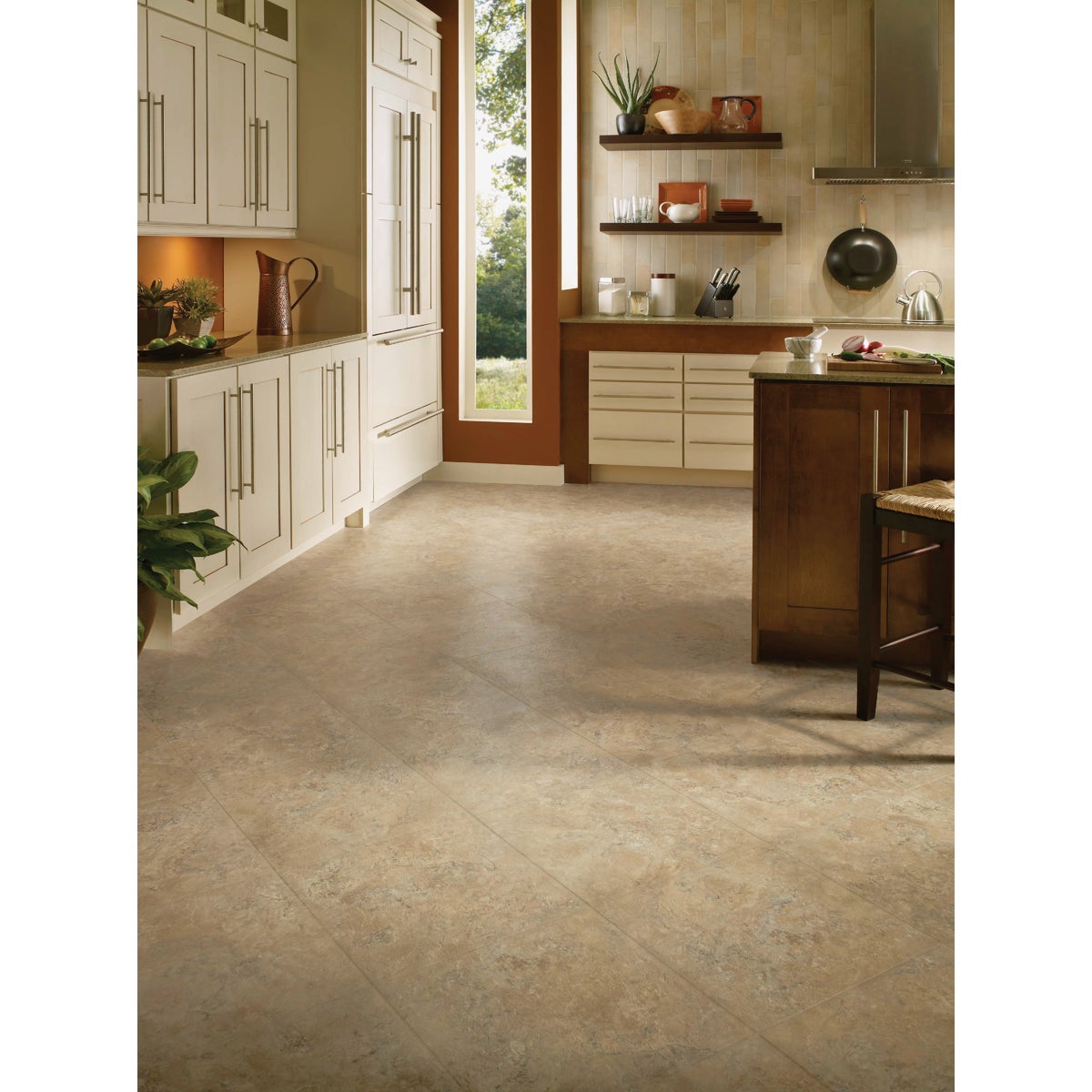 Home Impressions Sand Scape 12 In. x 12 In. Textured Vinyl Floor Tile (30 Sq. Ft./Box) Image 2