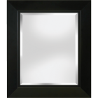 Erias Home Designs 23.5 In. W x 27.5 In. H Black Framed Wall Mirror Image 1