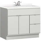 Bertch Riverside 36 In. W x 34-1/2 In. H x 21 In. D Lighthouse Vanity Base without Top, 2 Door/2 Drawer Image 1
