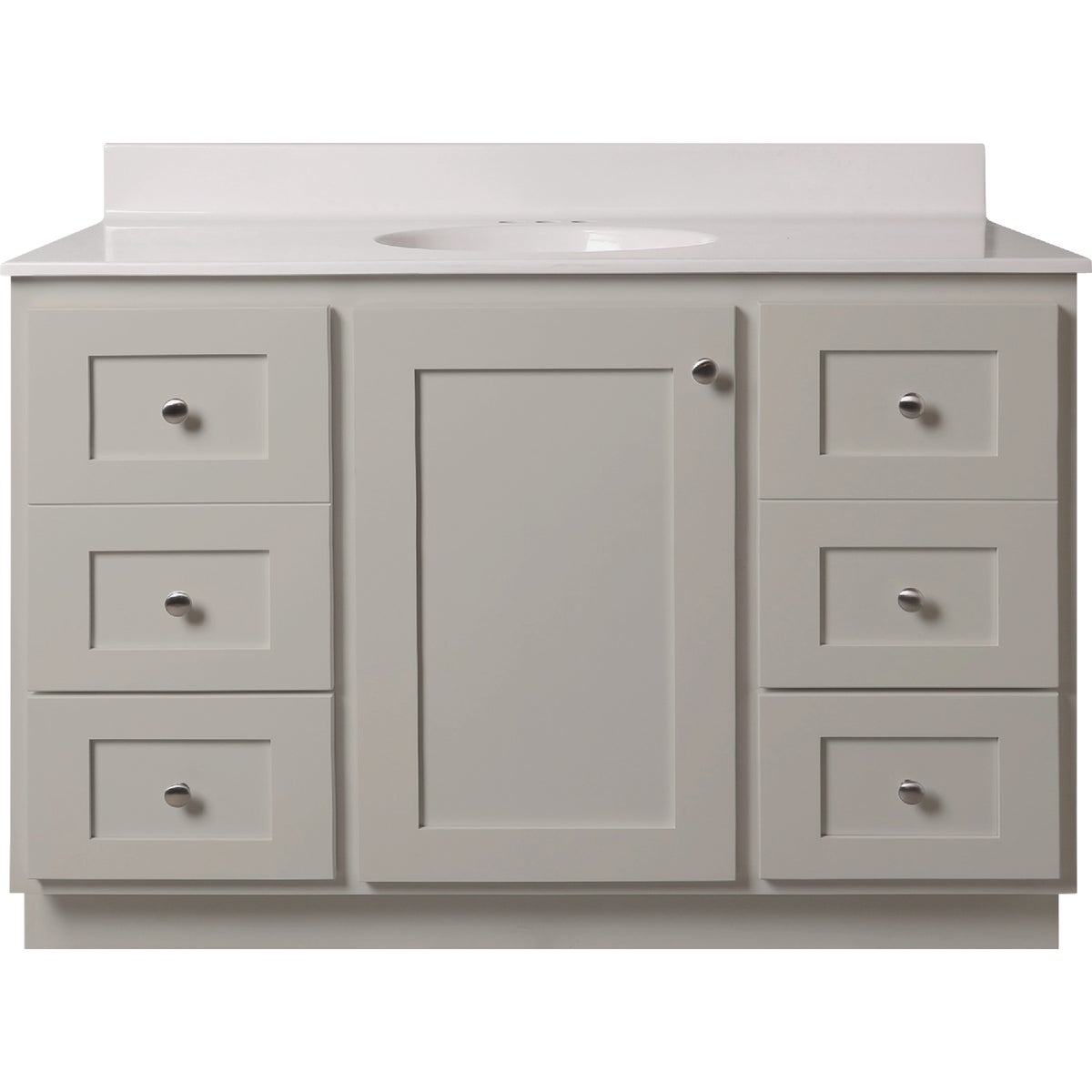 Bertch Storage Solutions 48 In. W x 34-1/2 In. H x 21 In. D Harbor Vanity Base without Top, 3 Door/2 Drawer