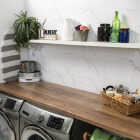 Palisade Carrara 23.2 In. x 11.1 In. Waterproof Interlocking Wall Tile (17.9 Sq. Ft./Case) Image 4