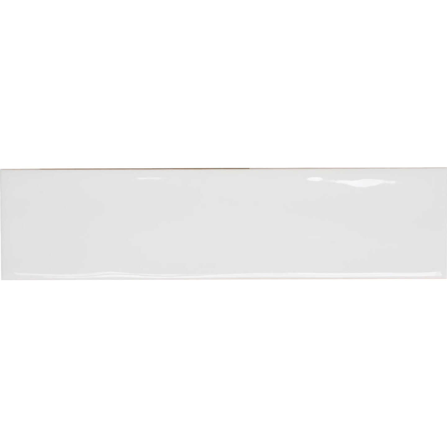 Emser Craft II 3 In. x 12 In. Glossy White Ceramic Wall Tile with Undulating Texture (5.6 Sq. Ft./Case) Image 1