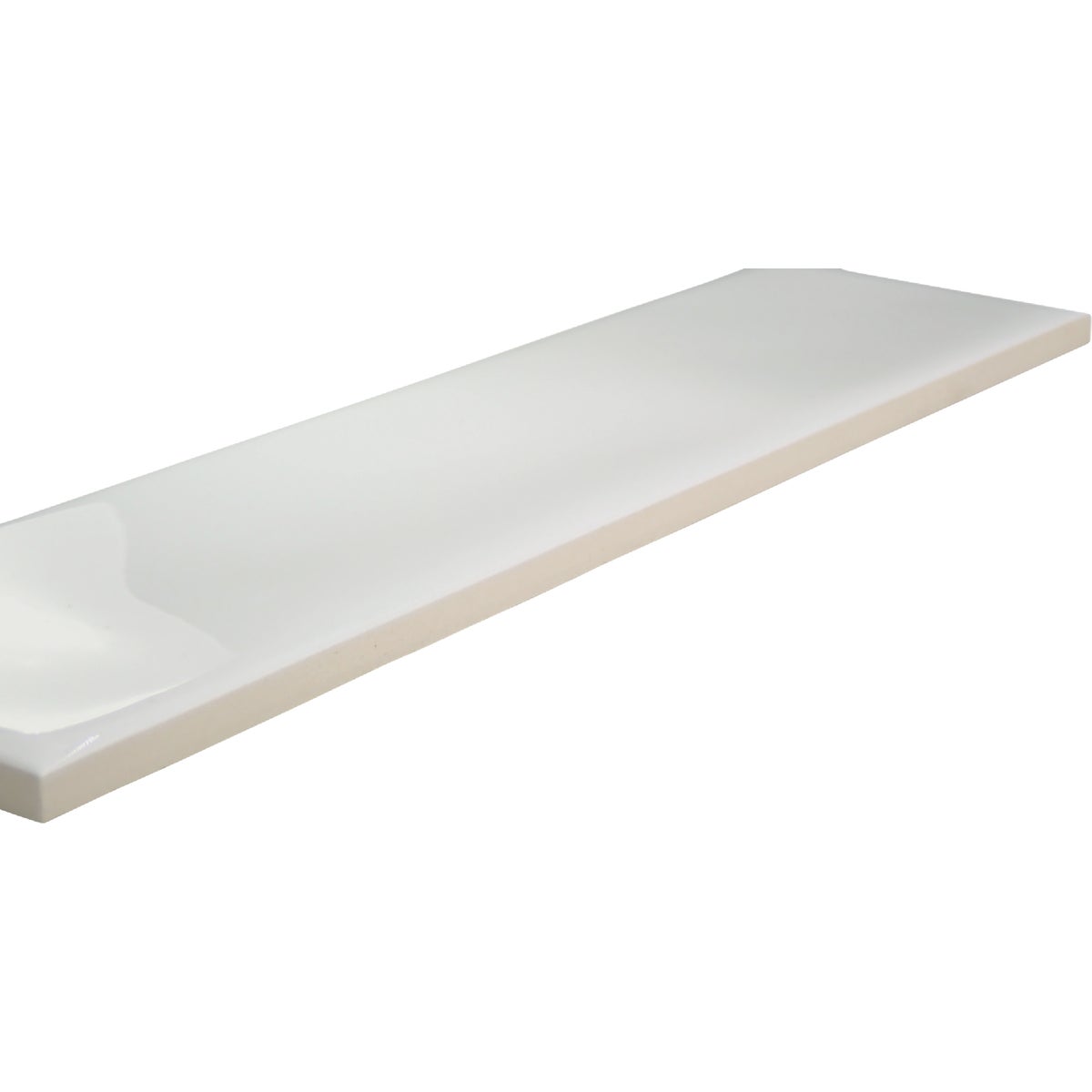 Emser Craft II 3 In. x 12 In. Glossy White Ceramic Wall Tile with Undulating Texture (5.6 Sq. Ft./Case) Image 3