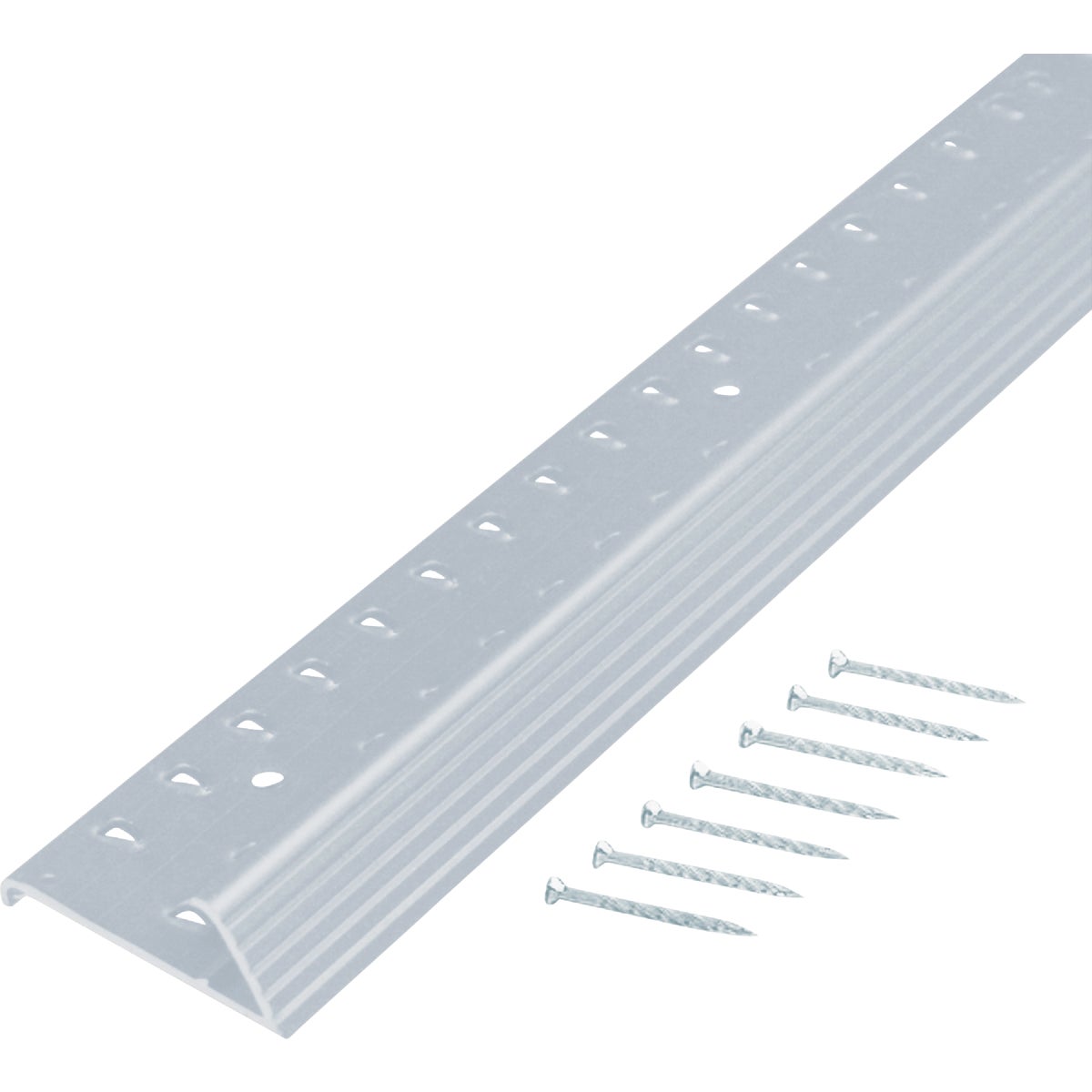 M-D Building Products Silver 1-3/8 In. x 6 Ft. Aluminum Carpet Gripper Image 5