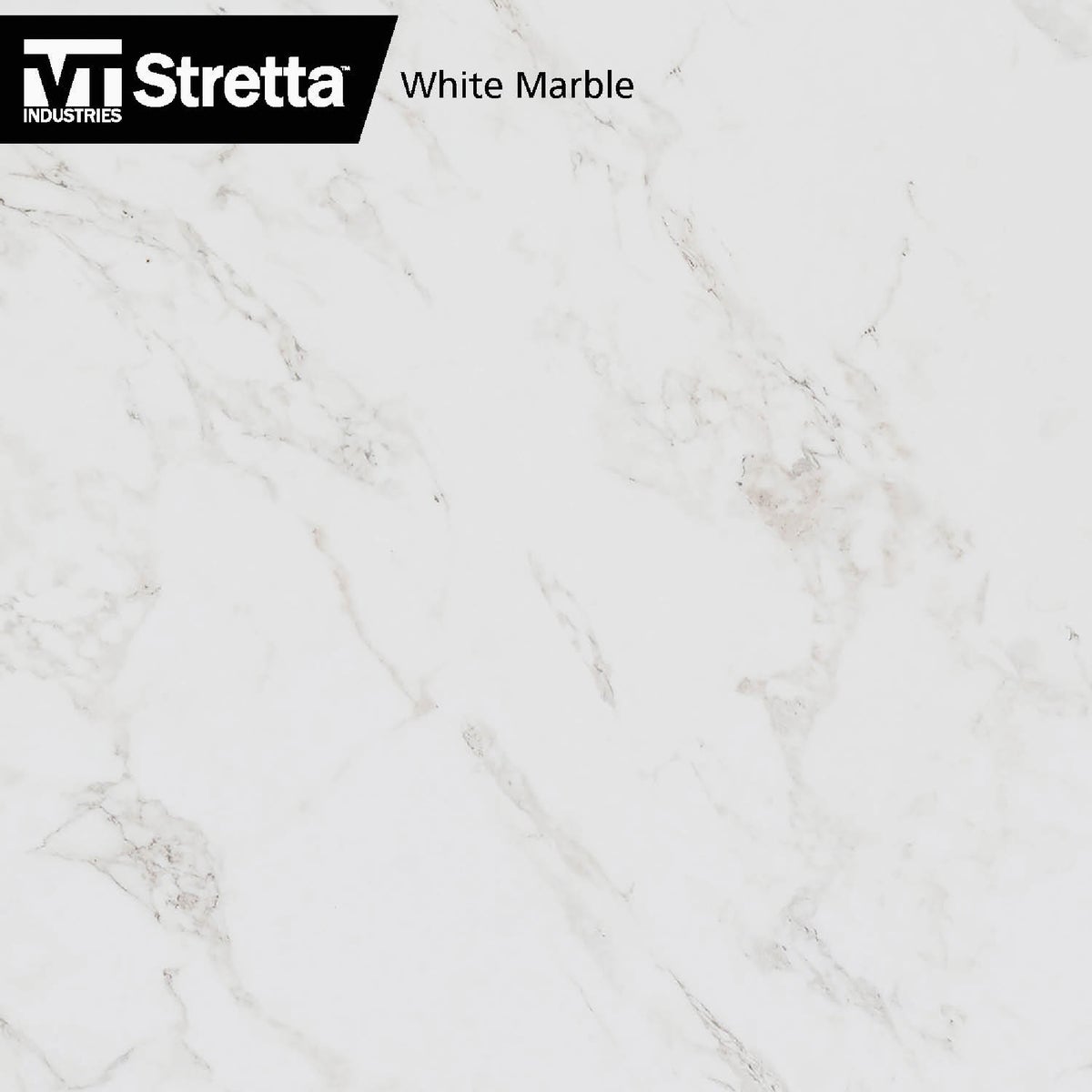 VT Industries Stretta 6 Ft. Laminate White Marble Countertop Image 5
