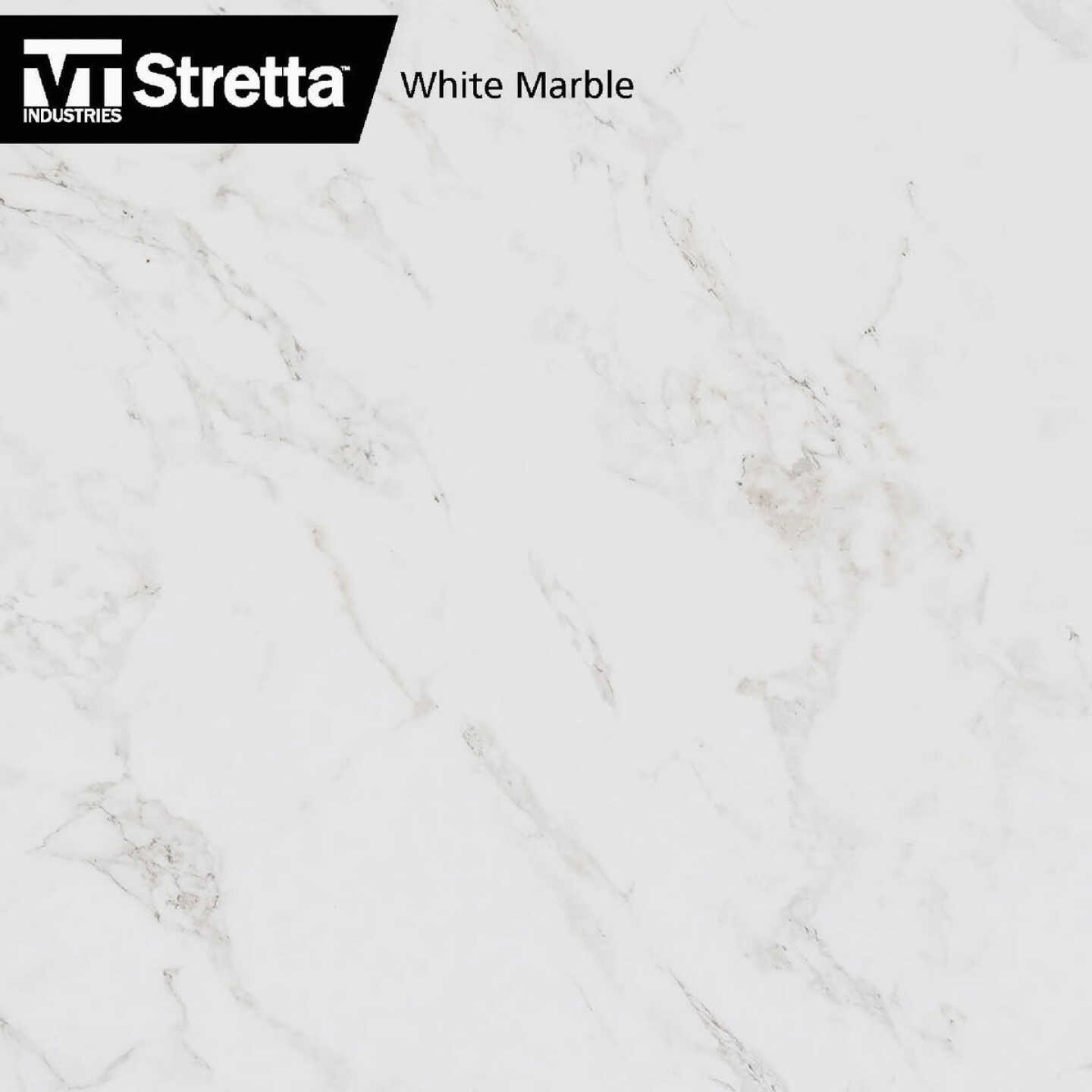 VT Industries Stretta 6 Ft. Laminate White Marble Countertop Image 5