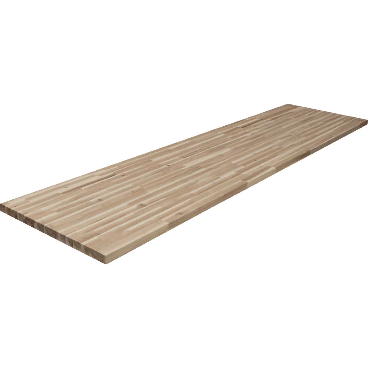 VT Industries CenterPointe 98 In. L x 25 In. D x 1.5 In. T Unfinished Acacia Wood Butcher Block Countertop with Square Edge