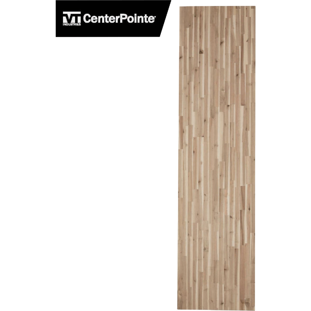 VT Industries CenterPointe 98 In. L x 25 In. D x 1.5 In. T Unfinished Acacia Wood Butcher Block Countertop with Square Edge Image 3