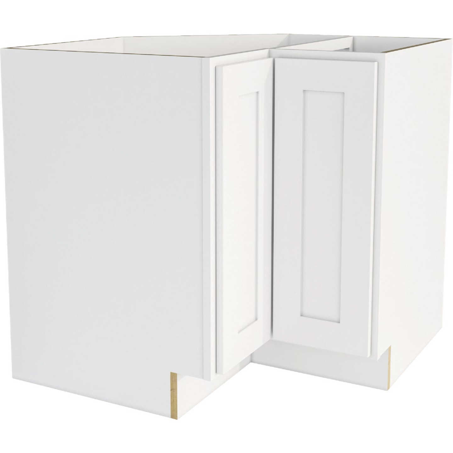 CraftMark Plymouth Shaker 36 In. W x 24 In. D x 34. 5 In H Ready To Assemble White Corner Base Kitchen Cabinet Image 1