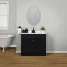 Zenith Zenna Home Espresso 36 In. W x 35 In. H x 18 In. D Shaker Vanity with White Cultured Marble Top Image 2