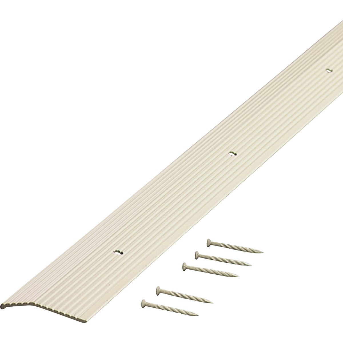 M-D Building Products 1-3/8 In. X 36 In. Almond Aluminum Carpet Trim with Screw Nails Image 6