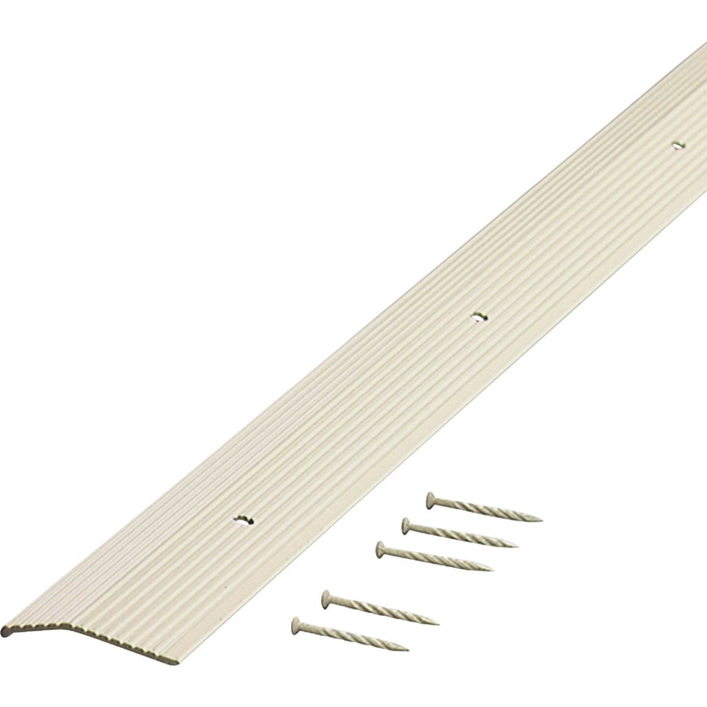 M-D Building Products 1-3/8 In. X 36 In. Almond Aluminum Carpet Trim with Screw Nails Image 6