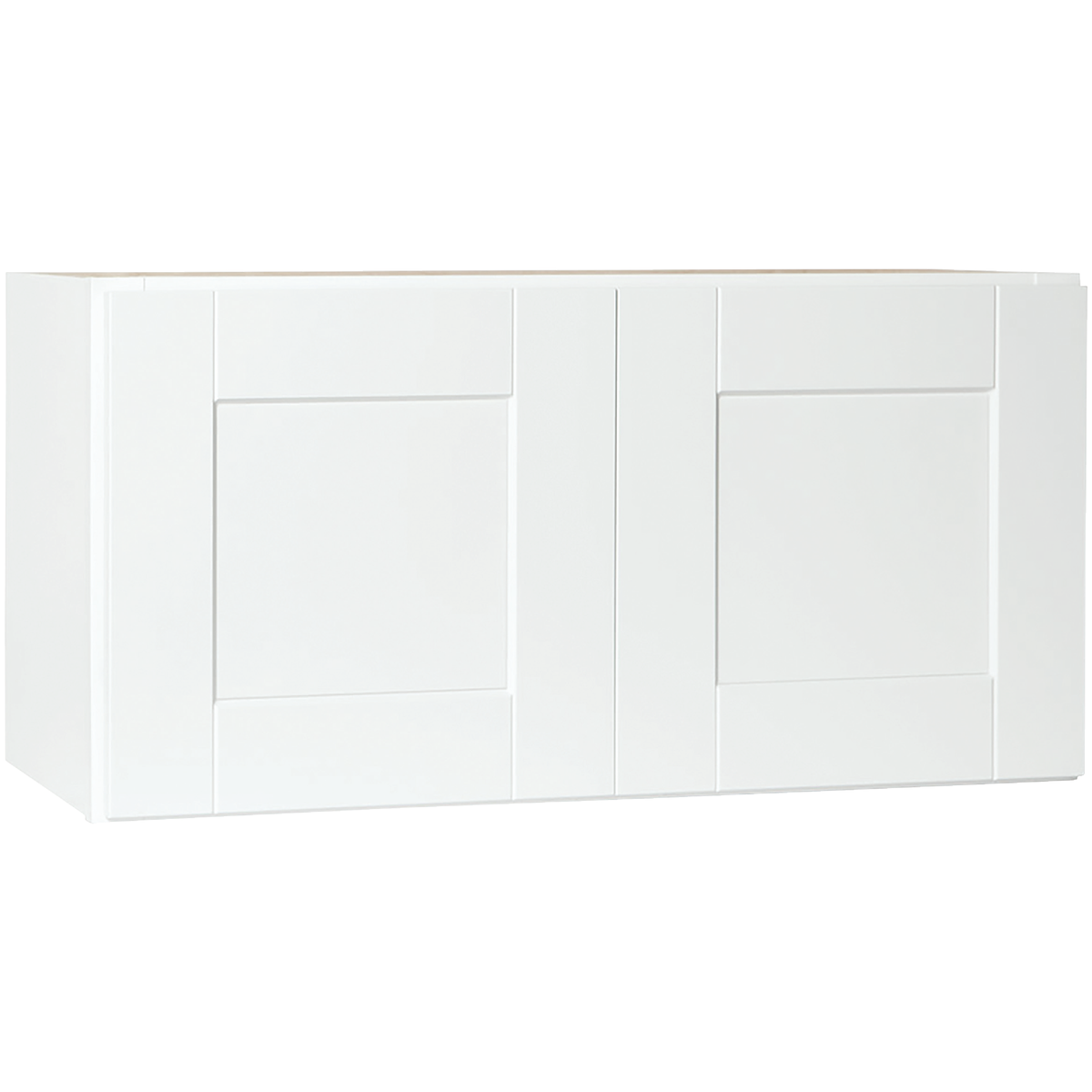 Continental Cabinets Andover Shaker 30 In. W x 12 In. D x 15 In. H White Thermofoil Bridge Wall Kitchen Cabinet