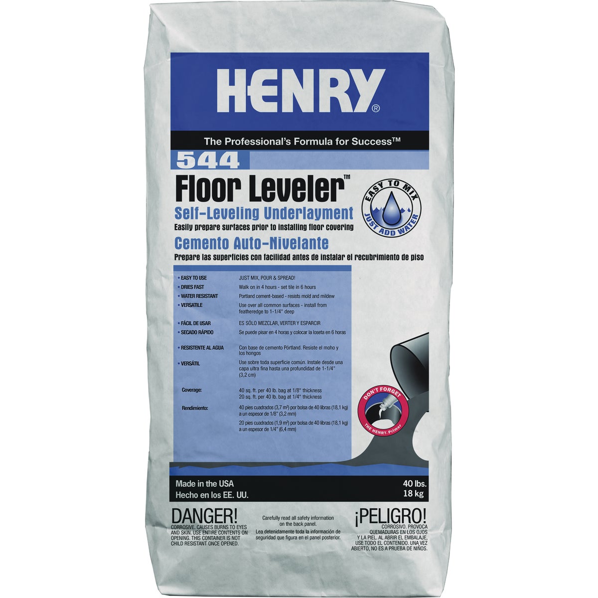WW Henry 544 Floor Leveler Self-Leveling Underlayment, 40 Lb.