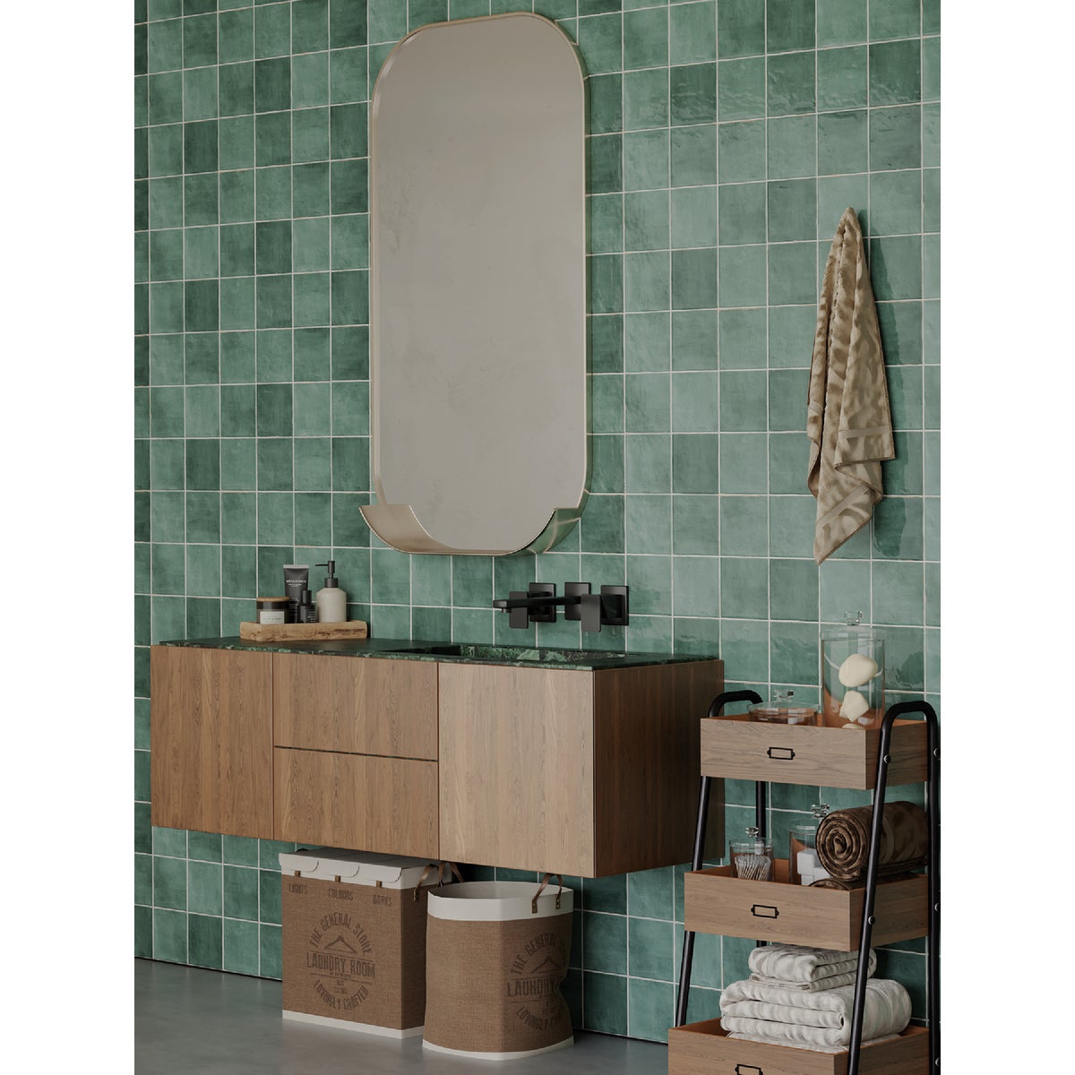 Emser Antigo Mist 5 In. x 5 In. Glossy Ceramic Wall Tile (12.1 Sq. Ft. per Case) Image 3