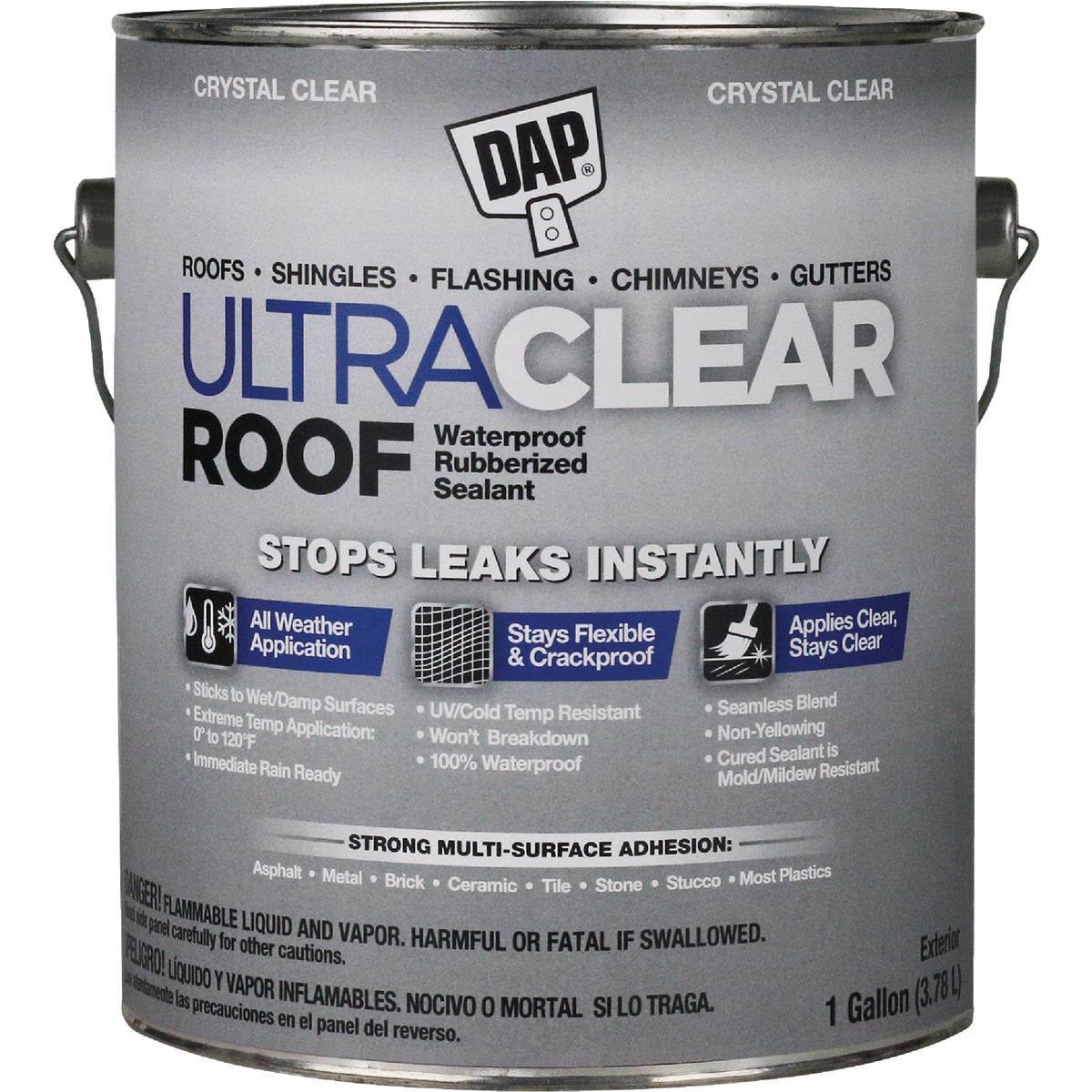 Dap Ultra Clear Roof 1 Gal. Waterproof Rubberized Roof Sealant