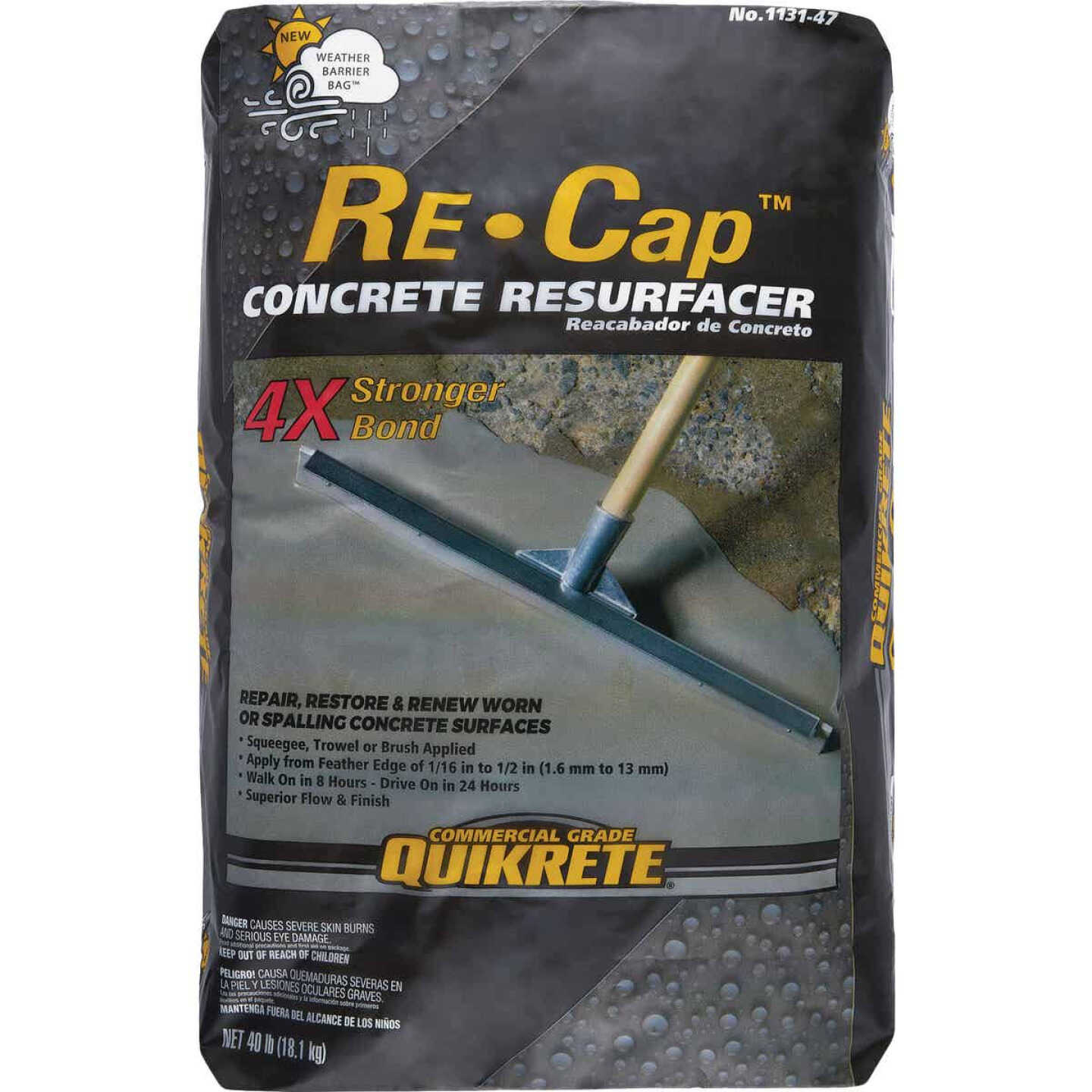 Quikrete Re-Cap 40 Lb. Portland Cement Base Concrete Resurfacer Image 1