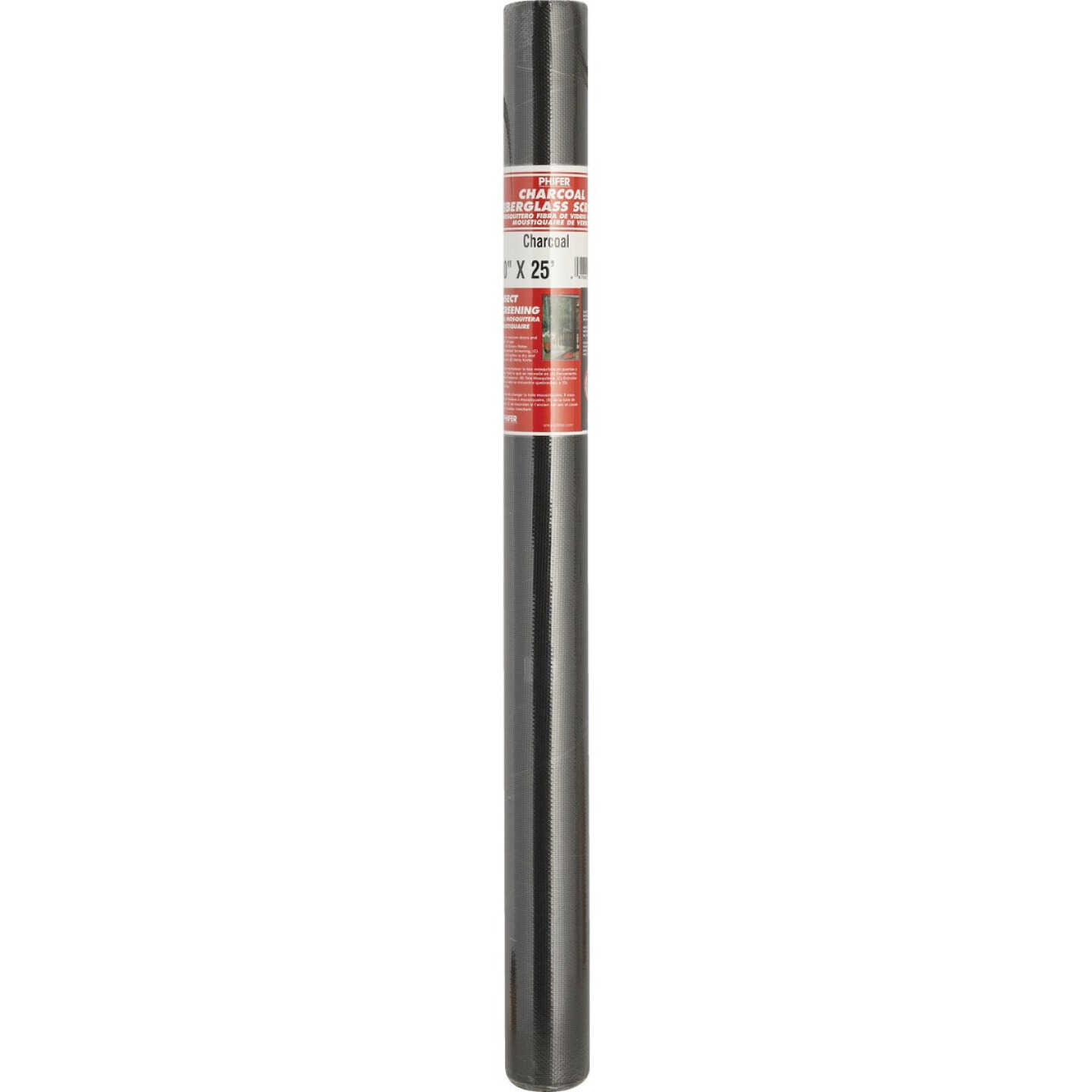 Phifer 30 In. x 25 Ft. Charcoal Fiberglass Screen Cloth Image 3