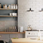 Emser Raku 3 In. x 12 In. Glossy Silver Ceramic Wall Tile with Hand Glazed Inverted Visual (6.29 Sq. Ft./Case) Image 1