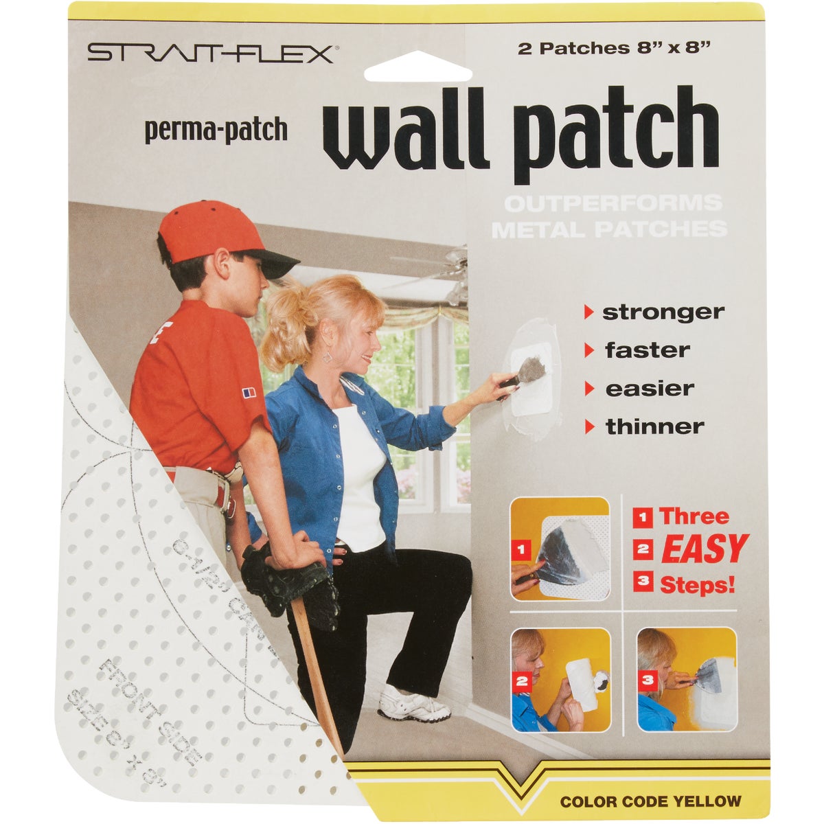Strait-Flex Perma-Patch 8 In. x 8 In. Compound Drywall Patch (2-Pack) Image 2