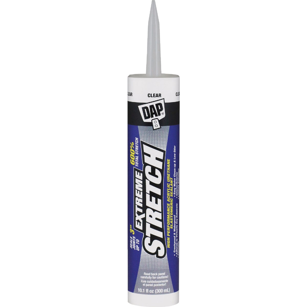 Dap Extreme Stretch 10.1 Oz. Clear Acrylic Urethane Premium Elastomeric Sealant Image 1