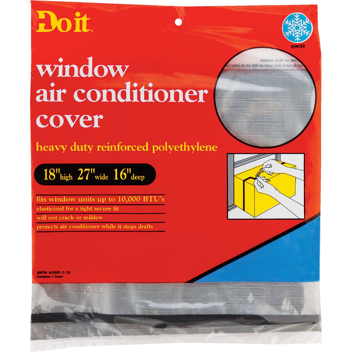 Do it 18 In. x 27 In. x 16 In. 6 mil Rectangle Air Conditioner Cover