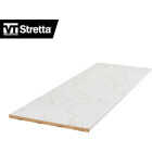 VT Industries Stretta 6 Ft. Left Hand Laminate White Marble Countertop Image 6
