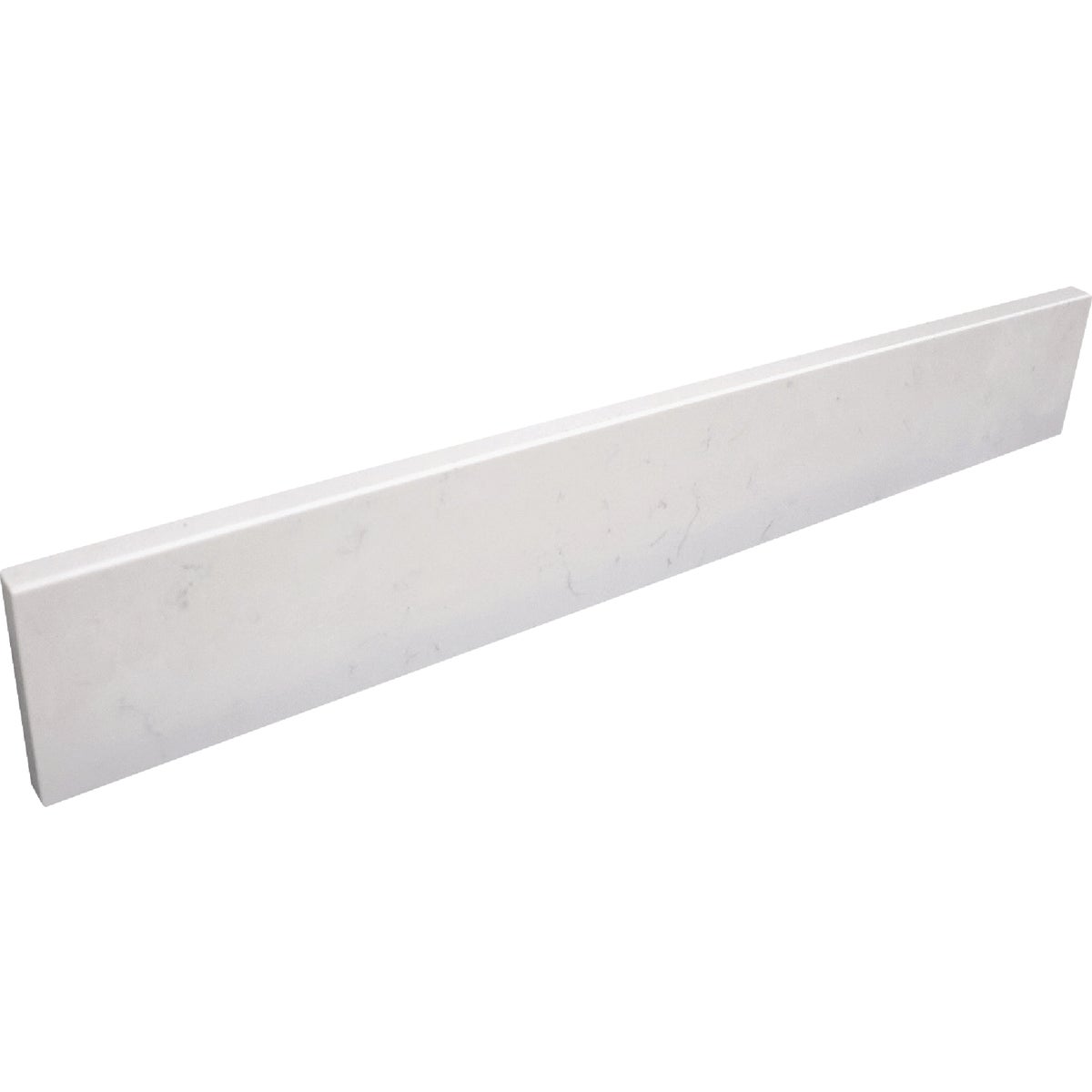 Bertch Oasis 49 In. x 22.5 In. Jasmine White Veined Quartz Vanity Top with Rectangular Bowl Image 2