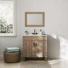 Zenna Home Palomino Tan 30 In. W x 34 In. x 18 In. D Vanity with White Cultured Marble Top Image 2
