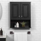 Zenith Zenna Home Espresso 23 In. W x 8-1/4 In. D x 28 In. H Wall Bath Cabinet Image 2