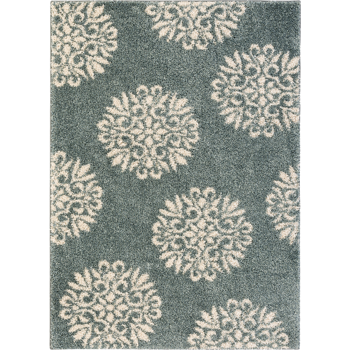 Mohawk Home Exploded Medallions Blue 40 In. x 66 In. Accent Rug